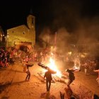 Els fallaires d’Alós, al baixar des del faro. - EDGAR ALDANA
