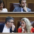 La nova portaveu del PSOE, Montse Mínguez, al Congrés. - EFE