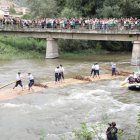 Un dels rais, al seu pas pel pont del Claverol. - EDGAR ALDANA