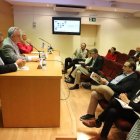 Un moment de la presentació ahir de la memòria a la Cambra de Comerç de Lleida. - MAGDALENA ALTISENT