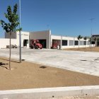 La zona de pati del nou col·legi El Roser del Poal, que s’estrenarà al setembre. - E. FARNELL