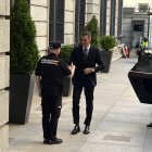 El president del govern espanyol, Pedro Sánchez, arribant al Congrés dels Diputats