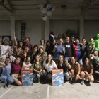 Els membres de l’Associació del Carnaval de Secà dimecres ultimant els detalls de la festa. - C.MARSIÑACH