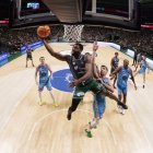 Melvin Ejim, durant un partit d’aquesta passada temporada amb l’Unicaja. - ACB PHOTO