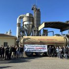 Protesta d’agricultors per demanar la pròrroga dels permisos. - ACN