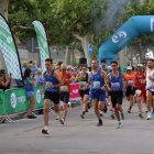 Moment de la sortida de la Cursa dels Firals, que es va celebrar ahir a Bellvís. - ITER 5