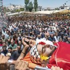 Imatge d’un funeral per dos palestins a Cisjordània. - EFE/ MAGDA GIBELLI