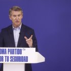 Alberto Núñez Feijóo, durant el congrés del PP. - EFE/QUIQUE GARCÍA