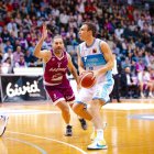 Millán Jiménez, en un partit contra el Lleida fa dos temporades, amb el San Pablo Burgos. - POL PUERTAS