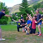 Assaig ahir a Esterri d’Àneu d’alumnes de l’Aula de Teatre de Lleida, dirigits per Ramon Molins. - ORIOL RIART