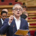 Jové durant la seua intervenció ahir en la sessió de control al Govern al Parlament. - ACN