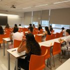 Alumnes, ahir just abans de començar les PAP a la UdL. - MAGDALENA ALTISENT