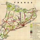 Per rail i per l’aire- El mapa dels projectes ferroviaris inclou la majoria de les actuals línies principals, mentre que el de les línies aèries ha quedat obsolet.