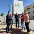 El diputat Iván Carpi, amb diversos membres del PSOE de Fraga. - PSOE ARAGÓ