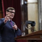 Salvador Illa en la compareixença al Parlament pel cas Koldo. - ANANDA MANJÓN / EUROPA PRESS