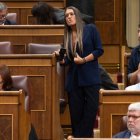 Míriam Nogueras durant la sessió plenària extraordinària celebrada ahir. - EUROPA PRESS