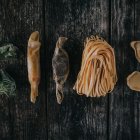 Diferentes tipos de pasta.