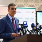 El president del Govern central, Pedro Sánchez, en una roda de premsa. - POOL MONCLOA / BORJA PUIG DE LA BELLACASA
