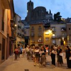 Una cinquantena de veïns i tècnics municipals van participar en la ruta d’ahir a la nit. - AMADO FORROLLA