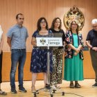 Intervencions d’Alba Pijuan (ERC) i Laia Recasens (CUP) en les respectives rodes de premsa. - LAIA PEDRÓS