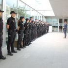 Crespín va saludar els nous agents de la comissaria de Lleida. - SUBDELEGACIÓ