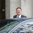 El fiscal general de l'Estat, Álvaro García Ortiz, aquest dimecres en la seva arribada al Tribunal Suprem