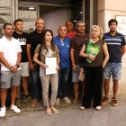 Representants d'organitzacions agràries amb reclamacions sobre les ZEPA al davant dels SSTT de Territori a Lleida