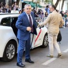 Santos Cerdán, arribant a declarar al Suprem fa un mes. - JESUS HELLIN — EUROPA PRESS