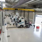 L’interior del taller del Lleida Truck Center, que ja està en marxa. - PAU PASCUAL