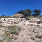 Enguany els arqueòlegs han treballat a la zona sud de la fortificació a la muralla i les habitacions.; Array