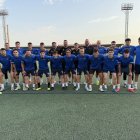 Plantilla del Balaguer que ahir va iniciar la pretemporada per preparar la Lliga a Primera Catalana. - J.B.