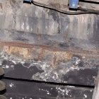 Detall de la presència d’òxid i floridura en l’estructura de la zona afectada. - ADIF-INECO