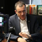 El conseller d'Agricultura, Òscar Ordeig, durant una entrevista a la seu del departament a Lleida