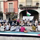 Membres del col·lectiu 1 Hora per Palestina reunits el 31 de juliol. - LAIA PEDRÓS