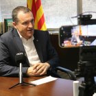 El conseller demana complicitats per tirar endavant la modernització del canal d’Urgell. - ORIOL BOSCH / ALBA MOR / ACN
