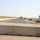 El final de l’autovia A-14 a Almenar des d’on ha de continuar cap a Alfarràs. - COL·LECTIU PATRIMONI D’ALFARRÀS