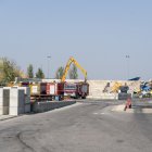 Dotacions dels Bombers a l'empresa dels Alamús que ha patit l'incendi.