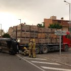 La col·lisió entre un turisme i un camió a Tornabous