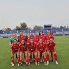 Onze inicial de l’AEM en l’amistós davant de l’Espanyol. - AEM