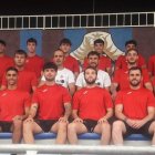 Els jugadors i tècnics del Tàrrega que van començar ahir la pretemporada. - FRANCESC GASULL