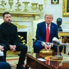 Zelensky y Trump este lunes en la Casa Blanca.