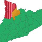 Mapa de perill meteorològic per a aquest dimarts al vespre.