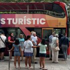 El bus turístic de Lleida aquest dimecres.