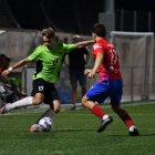 Una acció del partit d’ahir entre el Juneda i l’Alpicat. - AF
