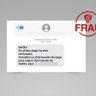 Un de los mensajes fraudulentos.