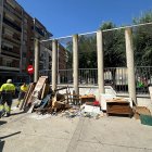 Voluminosos al carrer a Balaguer.