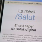 La pantalla d’accés a La Meva Salut. - ACN