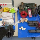 Vista del material intervingut pels Mossos d’Esquadra durant l’operatiu. - MOSSOS D’ESQUADRA