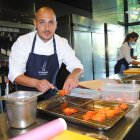El chef Joel Castañé, en el restaurante, en una imagen de archivo.
