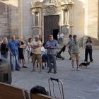 La concentració ahir a Tàrrega. - CARLOS MARCET